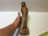 12 inches tall Listening Woman statue