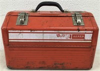 Vintage Acorn Rally Line Tool Box With Tools