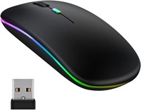 Wireless Rechargeable Mouse - 7 Colours Backlit Mo