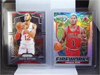 Bulls Derrick Rose Silver & Daniel Gafford Rookie