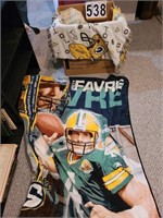 Box of Towers ~ Blankets ~ 2 Green Bay Throws