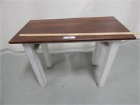 Wood table; approx. 36" W x 26" H x 18" D