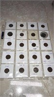 Assorted coins. Wheat pennies,nickels ,quarters
