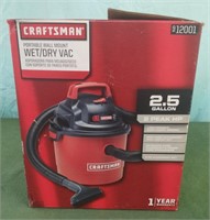 Craftsman 2.5 gal Portable wall mount wet/dry vac