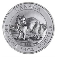 2014 Silver Arctic Fox 1.5 oz .9999