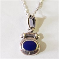 $100 Silver Lapis Lazuli Necklace