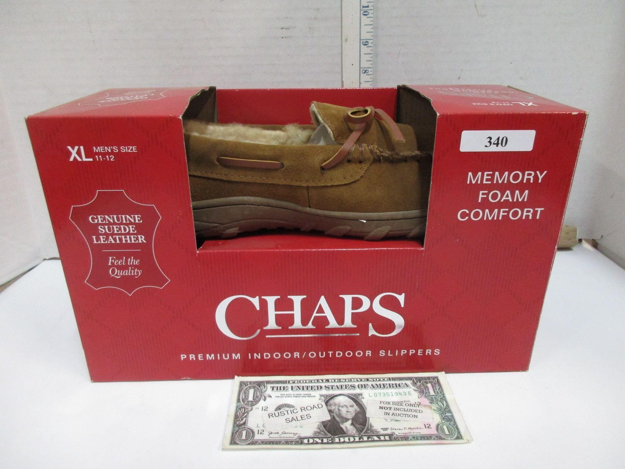 Men's CHAPS Slippers - Size: XL 11-12