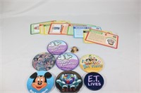 Lot of Disney Pins and Epcot Country Cards