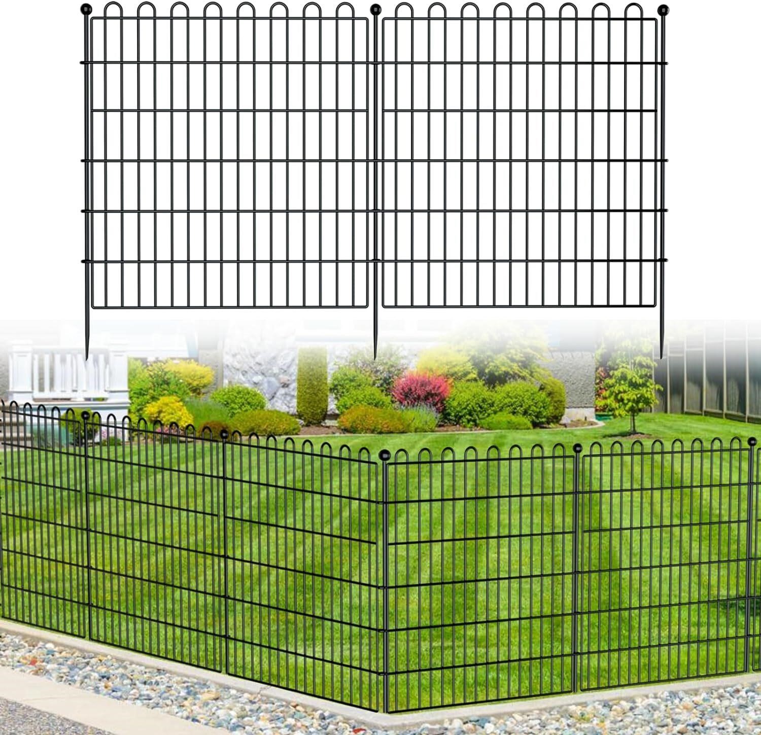 Read!10 Panels No Dig Fence  32 in(H) X 23.6 ft(L)