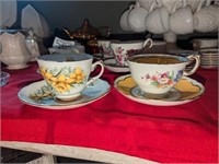 Teacups and saucers
