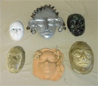 Hand Made Ceramic Masks.