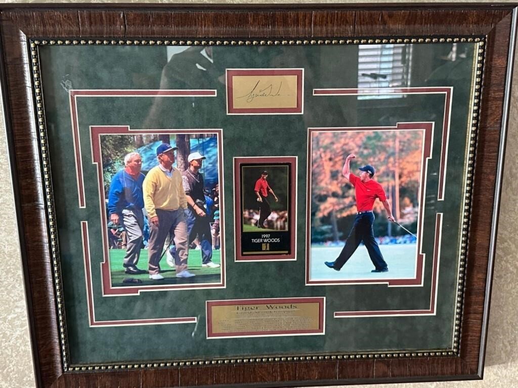 11 - TIGER WOODS GRAND SLAM CHAMPION FRAMED