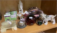 Mixed lot - paperweights, figurines, hand tally