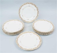 Set of 10 Haviland Luncheon Plates