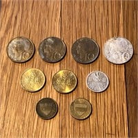 (9) Mixed Austria Coins