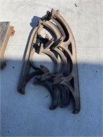 Antique Cast Iron Sleigh Runners