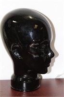 A Black Glass Bust