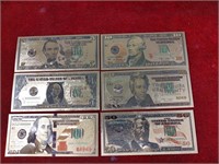 (6) Golden Banknotes
