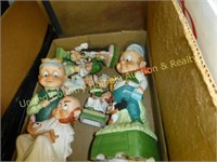 2 Boxes of Hoffman decanters and music boxes