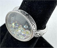 925 Silver Ava Ro Swarovski Shaker Ring