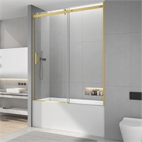 Sunrosa Tub Shower Door 59-2/860 Gold