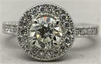 14KT WHITE GOLD 1.75CT DIAMOND RING FEATURES