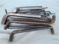 Large lot of SAE Allen wrenches