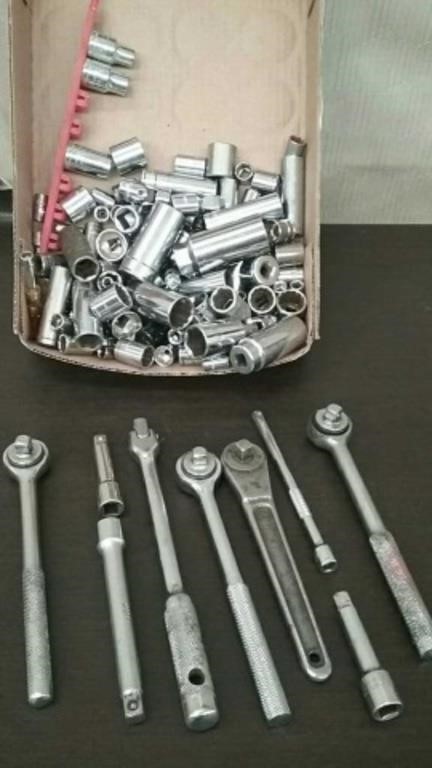 Box Ratchets, Extensions, & 3/8" Sockets