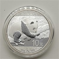 2016 PANDA 1 OZ FINE SILVER ROUND