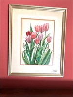 Original Watercolor Painting "Tulips" 18x22
