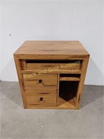 Oak Expanding Workstation Desk