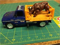 Mattel Chevy pickup w/ bull,  plastic