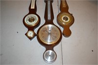 Three Banjo Style Barometers