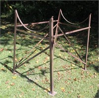 heavy duty iron oil drum stand