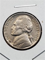 Uncirculated 1939 Jefferson Nickel