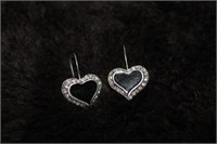 FASHION HEART & DIAMOND EARRINGS