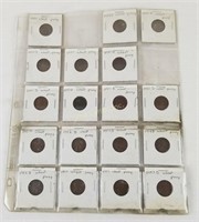 Lot Of Lincoln U S Wheat Pennies, 1950-1953