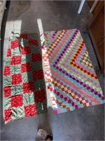 1 Quilt Top & 1 Knotted Blanket