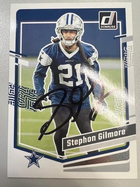 Cowboys Stephon Gilmore Signed Card with COA