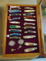 20- Grand Master Knives With Wood Display Case