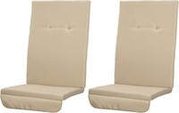 Outsunny Outdoor Porch Swing Cushions, Beige