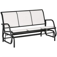 $175  Outsunny 59.5in 3-Person Gray Metal Glider