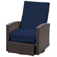 $400  Plastic Rattan Wicker Swivel Recliner Chair