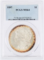 Coin 1885-P Morgan Silver Dollar MS64