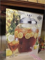 Charleston glass beverage dispenser