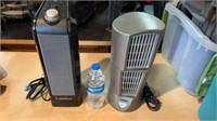 2pc 14In Mini Tower Electric Fan and Heater works