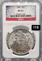 1882 U.S. Morgan Silver Dollar - NGC