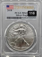 2018 U.S. Silver Eagle - PCGS Graded