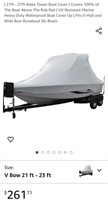 21ft - 27ft Wake Tower Boat Cover | Covers 100%