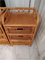 2 Rattan Storage Bins